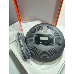 HOTT CD903TF Portable Bluetooth CD Player Black FM Transmitter Rechargeable